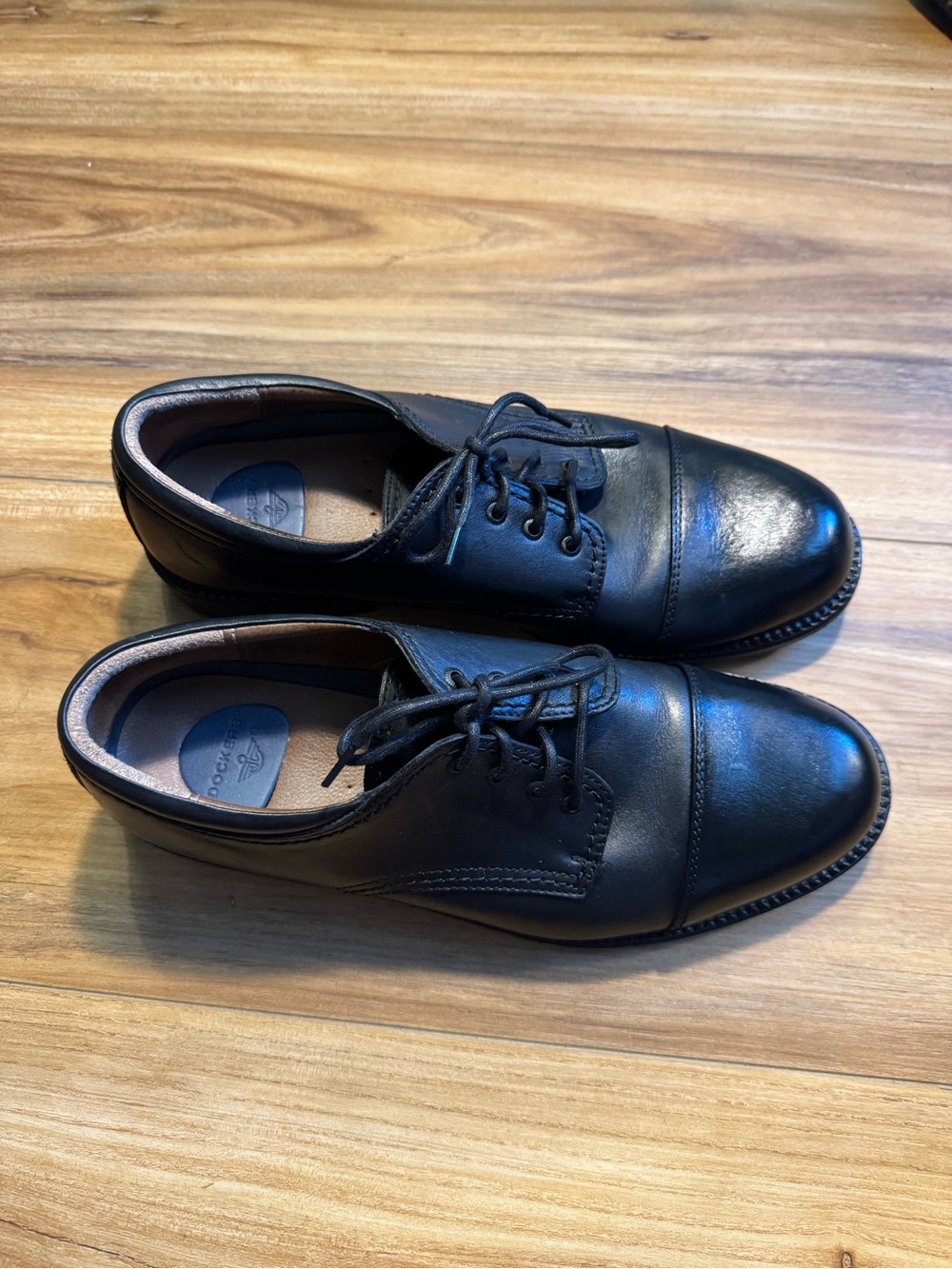 Dockers Black Leather Derby Dress Shoes